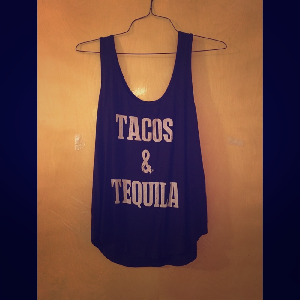 Tacos and tequila tank. Size M